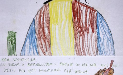 Heimsókn frá krökkunum á Barnabóli