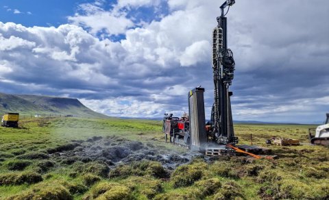 Borun við Reyki fyrir hitaveitu Blönduóss og Skagastrandar / mynd fengin að láni af heimasíðu RARIK
