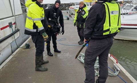 Flotbryggjur komnar í stand