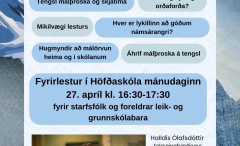 Fræðsla um málþroska, lestur og málörvun