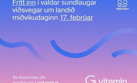 Frítt í sund á morgun miðvikudaginn 17.02.21
