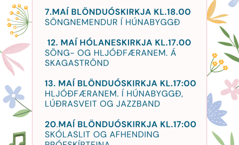 Vortónleikar Tónlistarskóla A-Hún