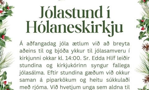Jólastund í Hólaneskirkju