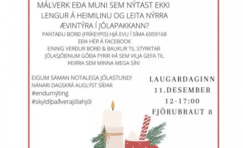 Jólafló markaður 11. desember í NES listamiðstöð