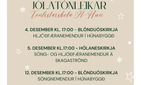 Jólatónleikar Tónlistarskóla A-Hún