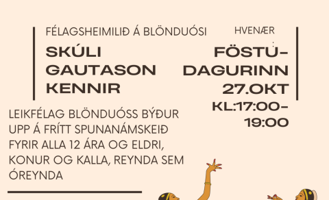 Spunanámskeið hjá Leikfélagi Blönduós