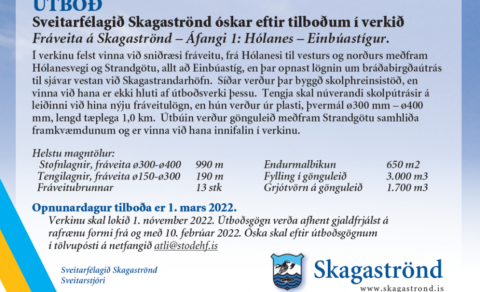 ÚTBOÐ - Fráveita á Skagaströnd