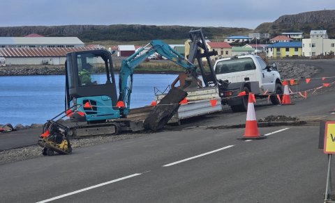 Viðgerð á Strandgötu