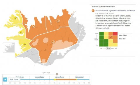 Tilkynning frá aðgerðastjórn almannavarna á Norðurlandi vestra