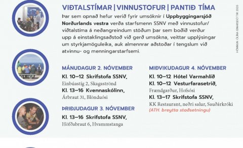 VIÐTALSTÍMAR |VINNUSTOFUR | PANTIÐ TÍMA